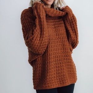 Baltic Born Rust Turtleneck Sweater S/M